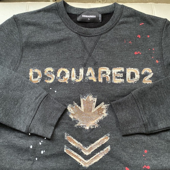 DSQUARED2 Paint Splatter Crew Neck Sweatshirt - Picture 4 of 6